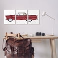 thumbnail image 2 of Stupell Industries Vintage Red Convertible Drawing Classic Automobile Car Canvas Wall Art Design by Daphne Polselli, 2 of 4