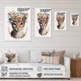 thumbnail image 4 of Designart Cute Baby Cat With Floral Crown II Canvas Wall Art, 4 of 5