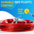 thumbnail image 4 of 100ft Plastic Coated Cable ft Plastic Coated Cable Pool Cover Cable and Ratchet Pool Cover Cable and, 4 of 5