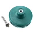 thumbnail image 2 of Brosse Abrasive en Caoutchouc Poils Disque Vert Foncé de Polissage Roue pour Perceuse Électrique, (1pcs), 2 of 5