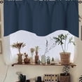 thumbnail image 6 of Winty Blackout Curtains,Living Room Curtains,Door Curtain Kitchen Shading Window Curtain Solid Color Pocket Fan Shaped Curtain Short Curtain 52 X 18 Inches,Tiers & Valances, 6 of 9
