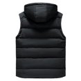 thumbnail image 4 of Durtebeua Men's Lightweight Puffer Vest, Outdoor Windproof Sleeveless Jacket for Hiking Travel Z13-Black,XL, 4 of 5