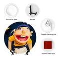 thumbnail image 5 of Lsque Sml Jeffy Pattern Ceramic Decorative Plate Decorative Plates with Display Stand Personalized Porcelain Plate Ceramic Ornaments for Wall Hanging Decoration-6in, 5 of 6
