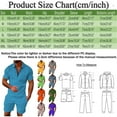 thumbnail image 4 of LEKDFST Mens 2 Piece Zip Tracksuit Polo Shirt and Shorts Sets Short Sleeve Casual Summer Outfits Set Purple XXL, 4 of 5