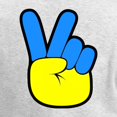 thumbnail image 3 of CafePress - Ukrainian Flag Peace Sign Ukra Long Sleeve T Shirt - Women's Long Sleeve Graphic Casual T-Shirt, 3 of 4