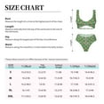 thumbnail image 6 of Wukai 60s and 70s Style Women's Bikini Set Two Piece,wimsuit High Waisted V Neck Twist Front Adjustable Spaghetti Straps Bathing Suit-Small, 6 of 7