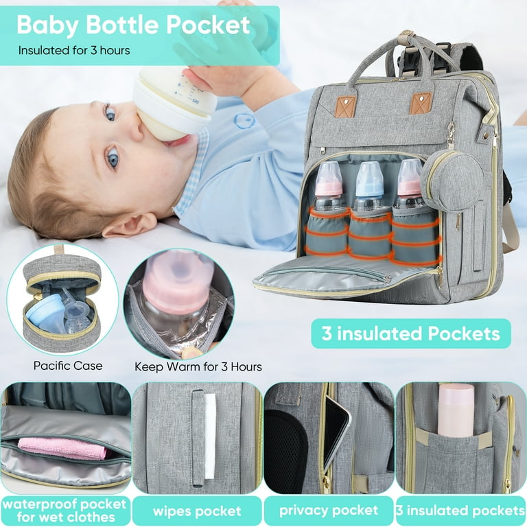 Baby Diaper Bag Backpack,Baby Shower Gifts, Multifunctional Travel