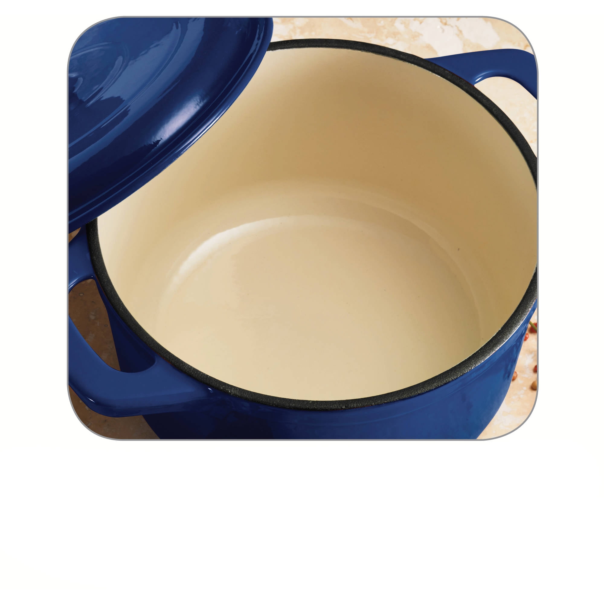 Tramontina 3.5-Quart Enameled Cast-Iron Round Dutch Oven