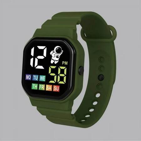 New for Fall! HIMIWAY Sweatshirt Dress Electronic Watches with Pedometer for Kids Secure and Customizable Children s Smartwatch LED Electronic Waterproof Watch