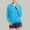 Sky Blue, variant on Aueoeo Women Lightweight Jackets Windbreaker Jackets Breathable Thin Jackets Full Zipper Long Sleeve Solid Color Coats L