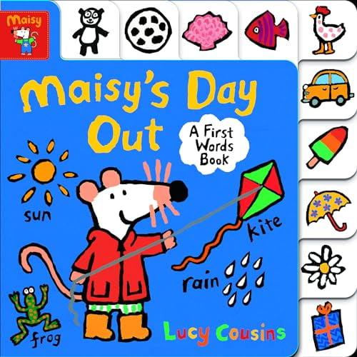 Pre-Owned Maisy's Day Out: A First Words Book: (A Maisy the Mouse Tabbed Board Book about Weather and the Outdoors for Toddlers and Kids Ages 1-3) (Board book) 1536203866 9781536203868
