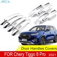 thumbnail image 2 of Para Chery Tiggo 8 Pro 2023 2022 2021 manijas cromadas cubierta tazón protector accesorios de coche pegatinas, 2 of 5