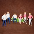 thumbnail image 1 of Anime Figure City Street Walking Man fairy garden Miniature Accessories Decor Sitting Woman Action Figure Figurine Model ToysE He Qiyong unisex, 1 of 1