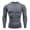 Gray, variant on Men Compression Running T Shirt Fitness Tight Long Sleeve Sport Tshirt Training Jogging Shirts Gym Sportswear Quick Dry Rashgard, High Elastic Athletic Tights Top, Moisture Wicking Base