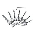 thumbnail image 4 of HOMEMAXS 7 Pcs Woodworking Drill Bit Set Countersink Bits High-speed Steel, 4 of 8
