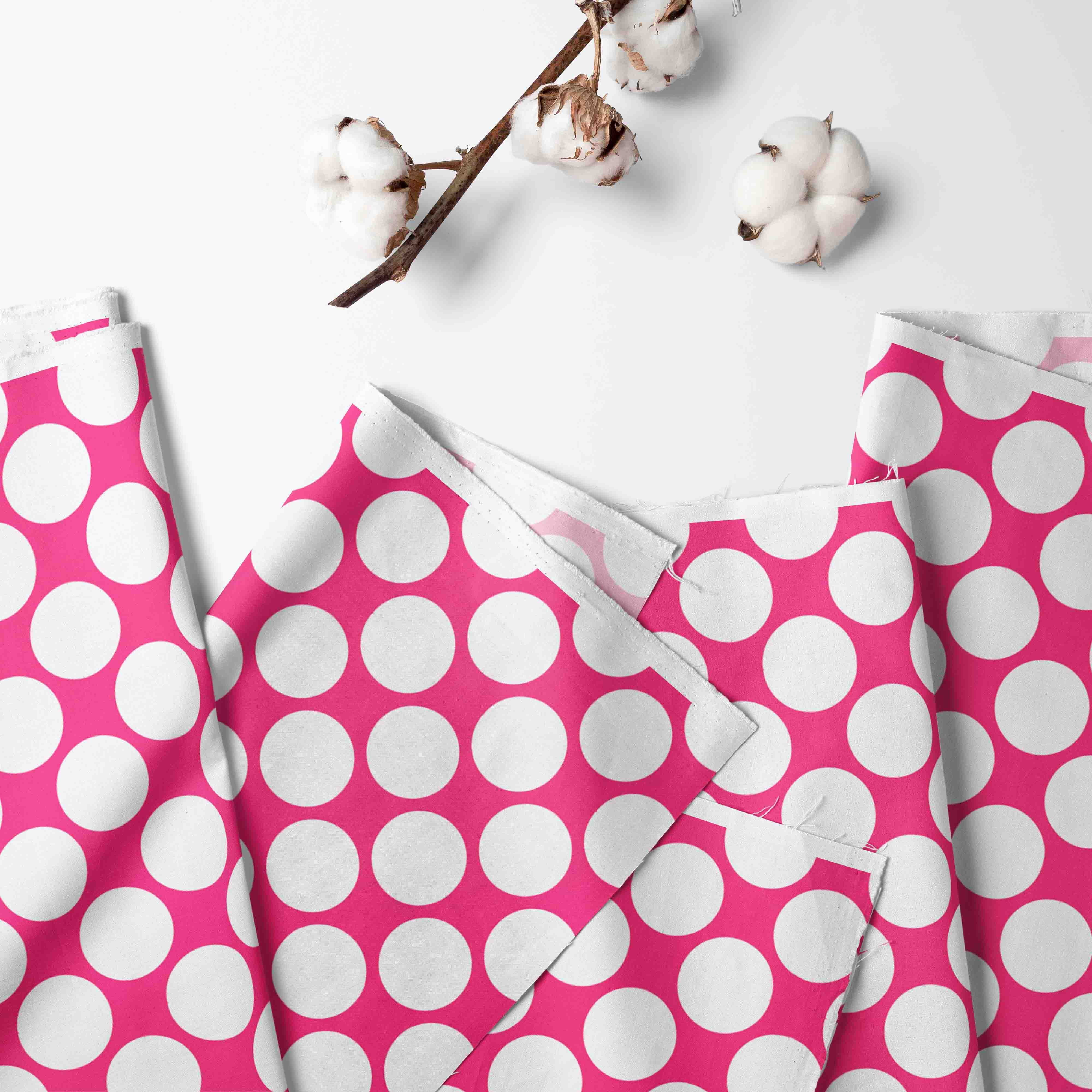 Bacati - Mix N Match Ikat Chevron/Dots Nursery Storage Caddy, Pink/Fuschia