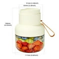 thumbnail image 3 of Ovzne Trendy New Juicer Portable Wireless Juicer Cup 850ML Large Capacity For Crushing Ice Blending Fruit Versatile Juicing Machine With Two Lids And Straw On Clearance, 3 of 8