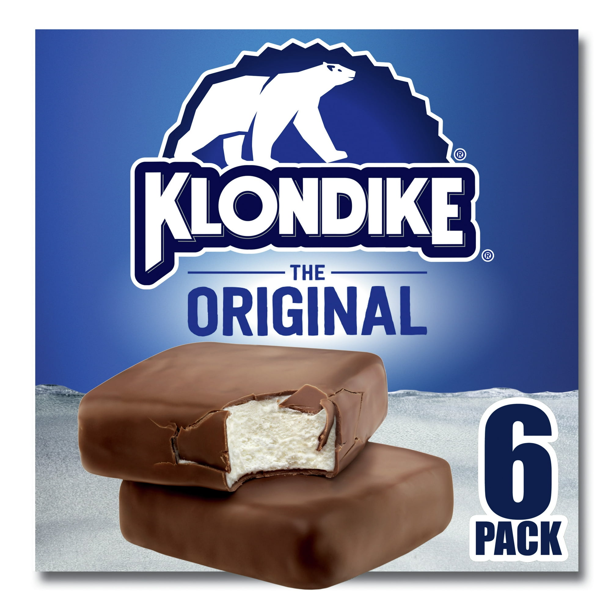 Klondike Original Ice Cream Bars Kosher Certified Ice Cream Simple Dessert Made With No Artificial Growth Hormones 4.5 fl oz, 6 Count