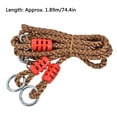 thumbnail image 3 of Ensemble de 2 Cordes en Nylon pour Balançoire d'Arbre Intérieur Extérieur Cordon d'Extension Réglable pour Hamac avec Boucle de Connexion Sac de Rangement Sangles de Chaise Extension - Supporte jusqu'à 700lbs, 3 of 7