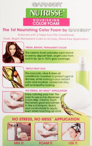 Garnier Nutrisse Nourishing Color Foam, Medium Golden Brown