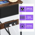 thumbnail image 3 of Industrial Narrow Sofa Table w/Charging Station,Small Console Table for Entryway, 3 of 13