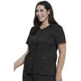 Cherokee Workwear Revolution Women's Scrubs Top Snap Front VNeck WW622