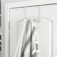 thumbnail image 3 of ELLE Paris 3 Hook Iron over the Door Hook in White, 3 of 3