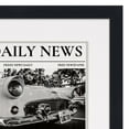 thumbnail image 3 of 11.25x13.75 Matted Newspaper Frame Black Wood - Acid Free Mat and UV Acrylic Protection For Newspapers 11.25x13.75, 3 of 8