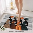 thumbnail image 6 of Black Female Doormat Outdoor Entrance 16"x24", African Women Geometric Abstract Art Absorb Moisture Dirt Door Mats, Non-Slip Rubber Backing Floor Mats Indoor, Low-Profile Front Door Rugs, 6 of 9
