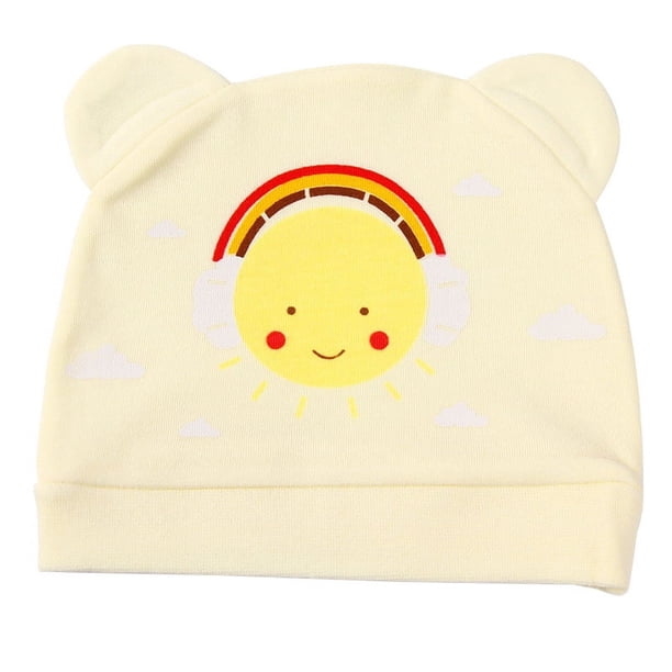Gorro fetal para recién nacidos, gorro de algodón con orejas pequeñas para primavera y otoño, gorro para bebés recién nacidos, niños y niñas, gorro con capucha para el pelo
