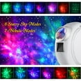 thumbnail image 2 of BOLLSLEY LED Bluetooth Music Galaxy Star Projector, Remote Control Star Romantic LED Night Light with Base for Kids Adults, 2 of 6