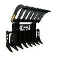 thumbnail image 2 of Digga North America 42 Inch 350 Pound Grapple Rake For Bobcat Mt Mini Track Loader, 2 of 7