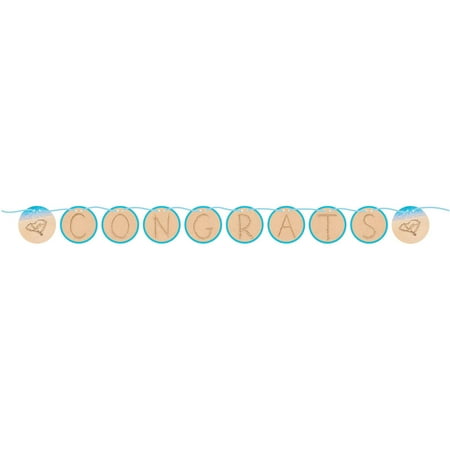Beach Love Circle Ribbon Banner