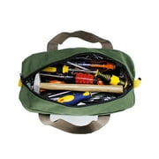 Yirtree Wide Mouth Tool Bag, 12/14/16 in Canvas Heavy Duty High Capacity Handbag, Portable Multi-function Tool Bag for Storage , Screwdrivers, Plier, Nails