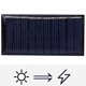 thumbnail image 4 of Uadme Panel Solar de silicio policristalino 50MA 5V - Cargador de batería de energía Solar para Fuente de alimentación de Carga al Aire Libre, 4 of 5