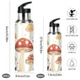 thumbnail image 2 of Yayeee 20oz Double Wall Stainless Steel Water Bottle with Flip Straw, White Mushroom, 2 of 7