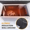 thumbnail image 3 of Raised Outdoor Cat House, Weatherproof Cat Shelter for Outside with Insulated All-Round Foam, Feral Cat Enclosure Openable Top, PVC Curtain, Wooden Condos for Small Dogs,Rabbits, 3 of 9