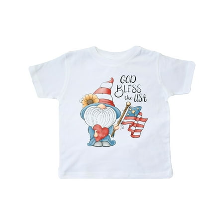 

Inktastic God Bless the USA Gnome Gift Toddler Boy or Toddler Girl T-Shirt