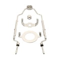 thumbnail image 1 of Uxcell 8 9 10 11 Inch Lamp Harp Kit with Finial, Adjustable Lamp Shade Bracket Holder with Light Base for Lamp, Silver, 1 of 6