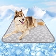 thumbnail image 2 of Tapete Refrescante para Perros/Gatos - 90 * 70CM, Fibra de Frio con Cambio de Color Endotérmico, Tapete Frio de Lavable para Verano, Antideslizante, Azul, 2 of 2