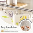 thumbnail image 3 of Shower Curtain Hooks, 12Pcs Plastic Shower Hooks for Shower Curtain, Clear Double Hook Shower Curtain Hooks Rust Proof Shower Curtain Hangers, 3 of 7