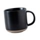thumbnail image 2 of Taza de café de cerámica, taza de té para adultos y niños, taza de leche reutilizable de 350ml, taza de café para bebidas, café con leche, jugo, cocin Negro, 2 of 9