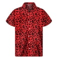 thumbnail image 3 of Camisas hawaianas con estampado de leopardo de colores para hombre, ropa con estampado 3D, camisas hawaianas con botones para playa, blusas de calle de manga corta de verano con solapa, 3 of 4