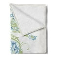 thumbnail image 2 of Seahorse Soft Flannel Fleece Throw Blanket, Sea Animal Creature in a Creative Design Illustration Print, Cozy Plush for Indoor and Outdoor Use, 50" x 60", Pale Blue Green, by Ambesonne, 2 of 5