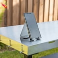 thumbnail image 4 of Nexgrill Outdoor Stainless Steel Food Prep Cart w/ Double Shelves, Paper Towel Holder, Hooks, Condiment Tray, Trash Bag Holder, 4 of 14