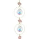 thumbnail image 2 of Crystal Wind Chime Diamond Hanging Prism Light Catcher Ornamento (Rosa), 2 of 3