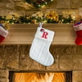 thumbnail image 2 of OAVQHLG3B 7.8 inch Mini Cute Knit Initial Embroidered Christmas Stocking Personalized Initial Christmas Stocking Family Holiday Xmas Party Decor Christmas Decorations, 2 of 5