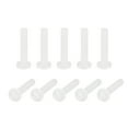 thumbnail image 1 of Unique Bargains Nylon Machine Screws, M2x10mm Slotted Pan Head Fasteners Bolts, White 25Pack, 1 of 4