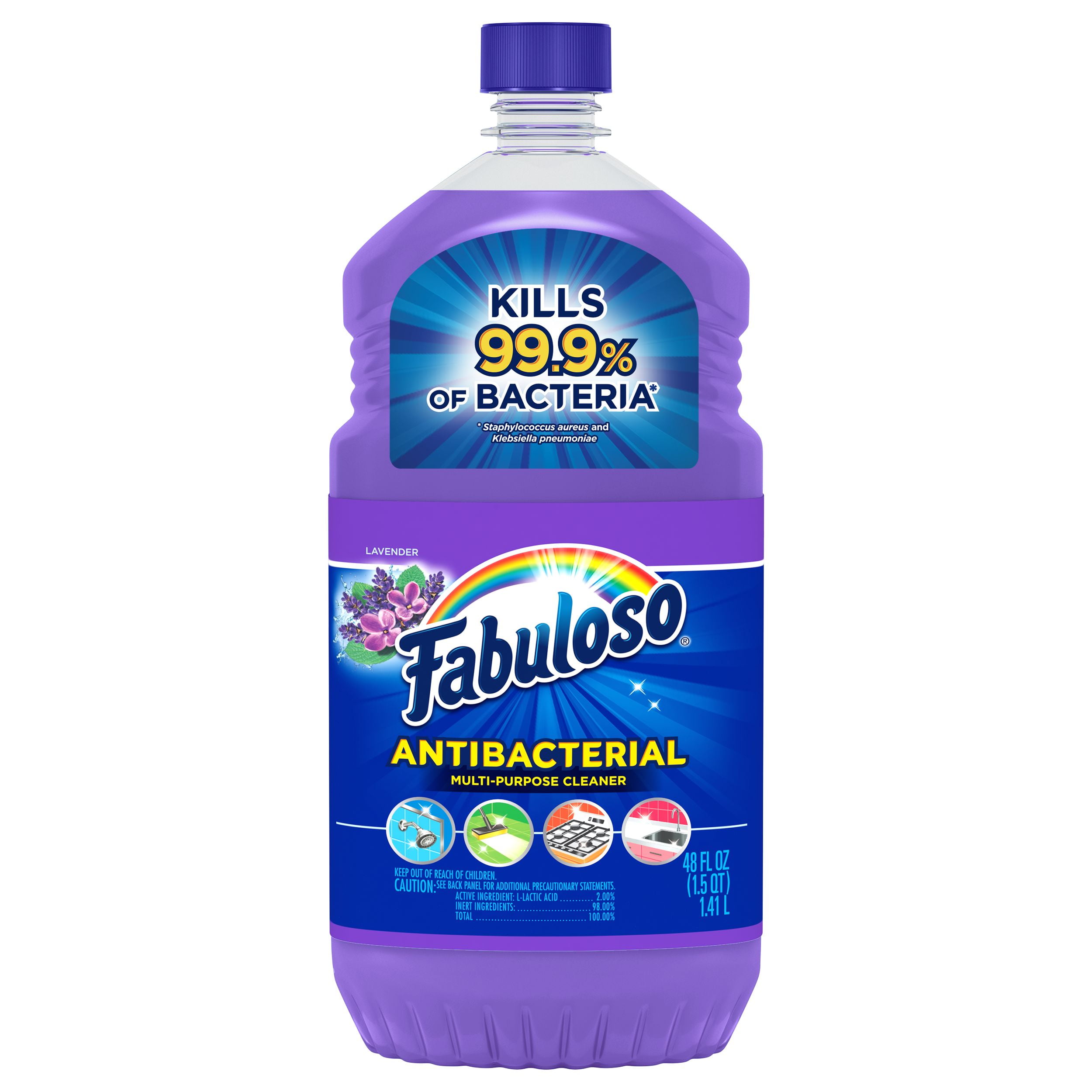 Fabuloso Complete Antibacterial All Purpose Cleaner Lavender 48 Oz 