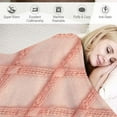 thumbnail image 3 of COMIO  Orange Throw Blanket Soft Sofa Couch Decorative Blanket, Orange, 3 of 6